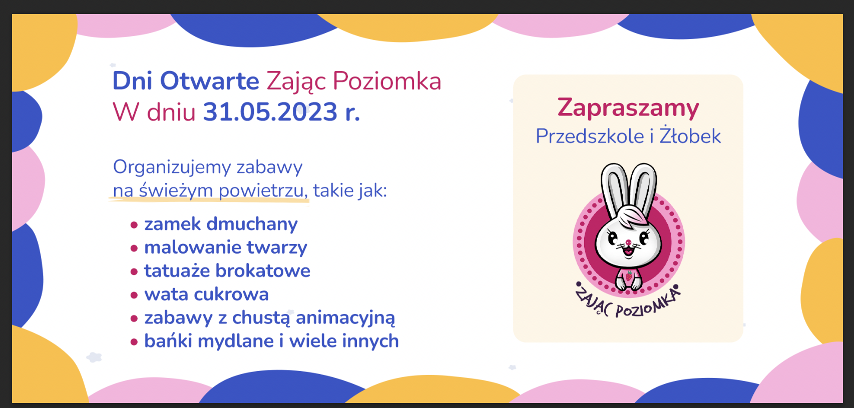 zajęcia plastyczne w żłobku